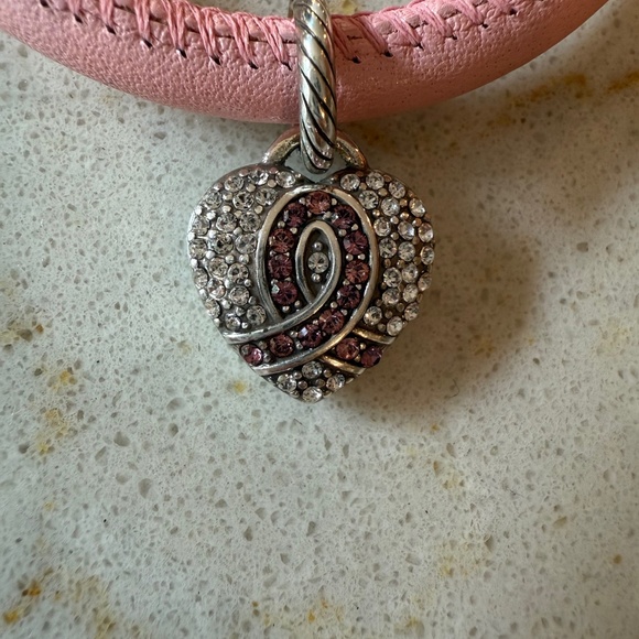 Brighton "Power Of Pink" Woodstock Breast Cancer Awareness Heart Bracelet NWT - Picture 3 of 5